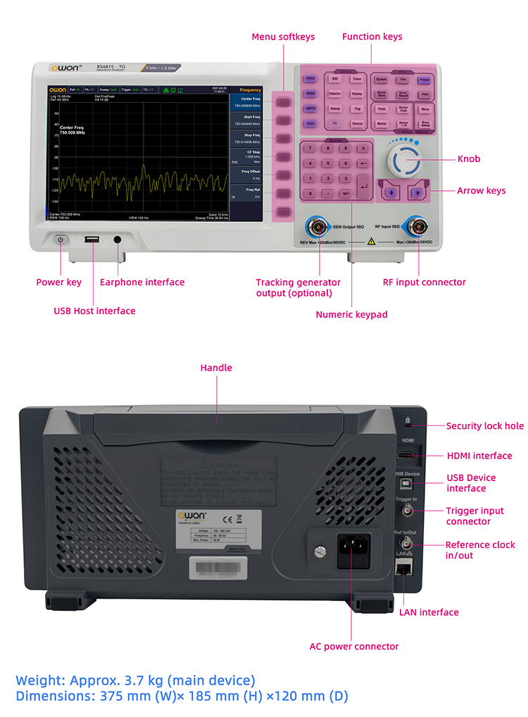 Signal Generator Spectrum Analyzer - محلل طيف محمول من 9 كيلوهرتز