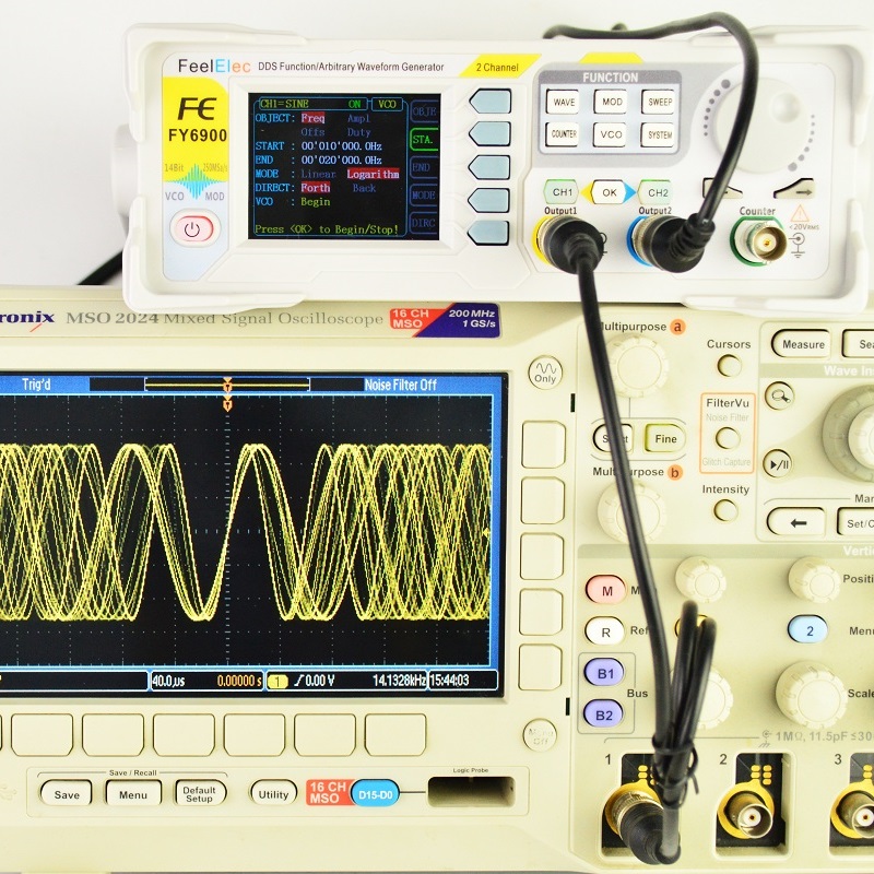 Function Arbitrary Waveform Generator - Feelelec FY6900 0-60 ميجا هرتز وظيفة