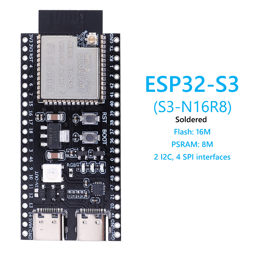 Esp32 S3 Development Board Lot - لوحة تطوير ESP32 S3 مع مجموعة