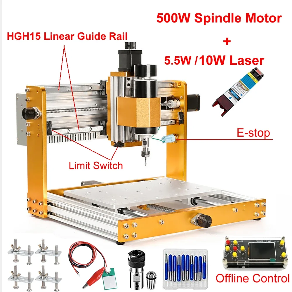 Mini Laser Engraver Cnc Router - آلة نقش CNC صغيرة من الألومنيوم