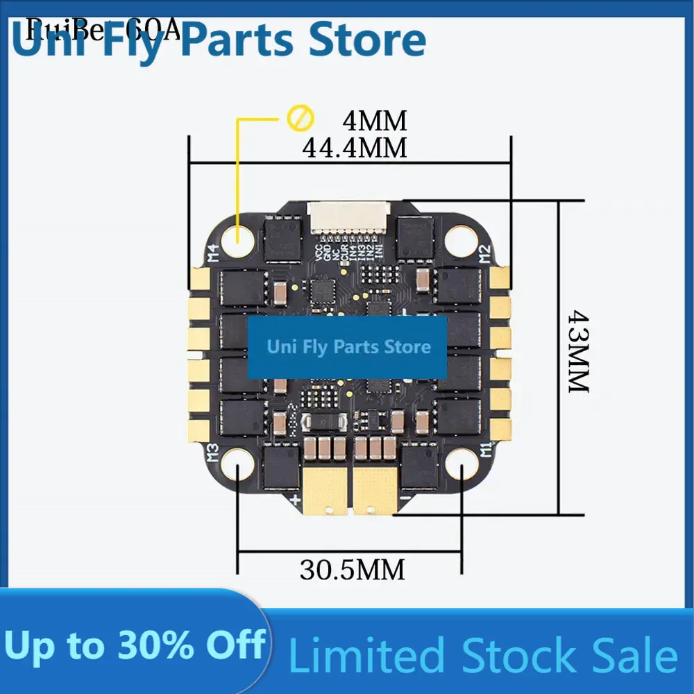 Fpv Flight Controller F7 Stack 60A - وحدة تحكم طيران مزدوجة UniFlyJHEMCU F7