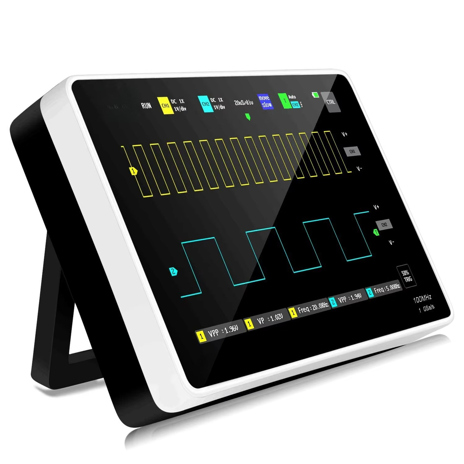Digital Storage Oscilloscope 100Mhz - جهاز راسم ذبذبات رقمي محمول مع