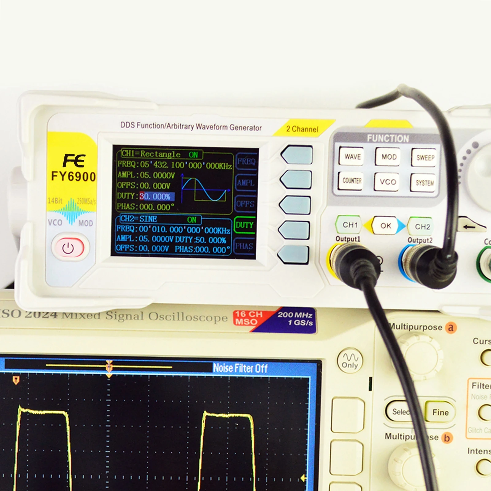 مولد الموجي مصدر إشارة النبض F - مراجعة Function Arbitrary Waveform Generator وسعره