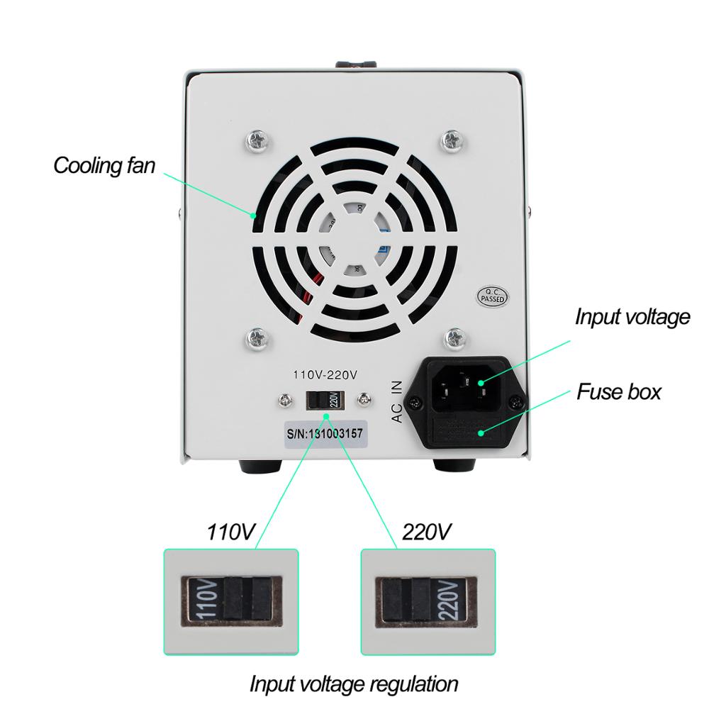 مصدر طاقة تيار مستمر خطي قابل  - مراجعة Linear Lab Power Supply Adjustable وسعره