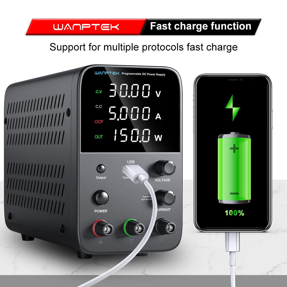 مصدر طاقة مختبري من وانبتيك 30 - مراجعة Programmable Dc Power Supply 30V 10A وسعره