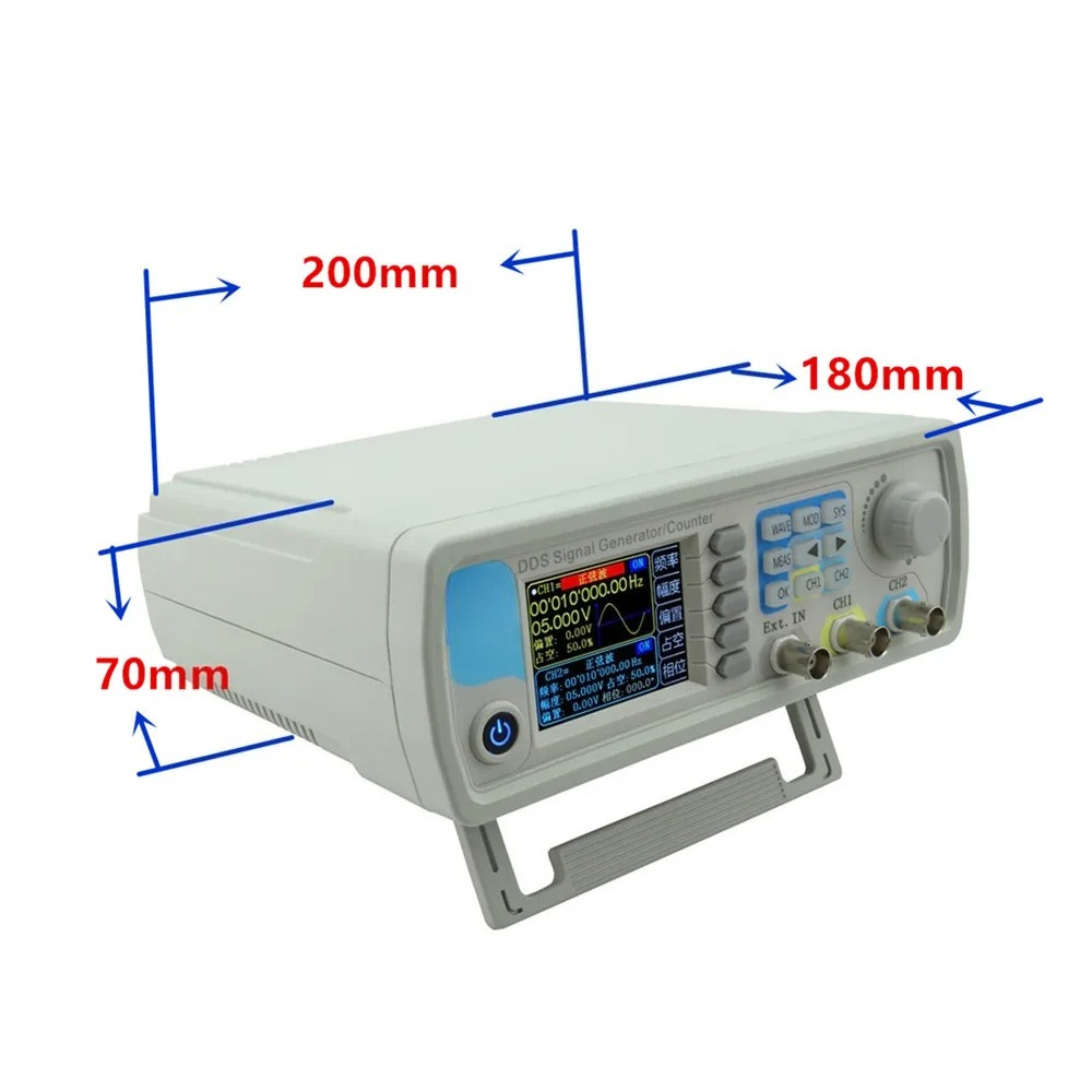 JDS6600 سلسلة 15/30/40/50MHZ م - مراجعة Function Arbitrary Waveform Generator وسعره
