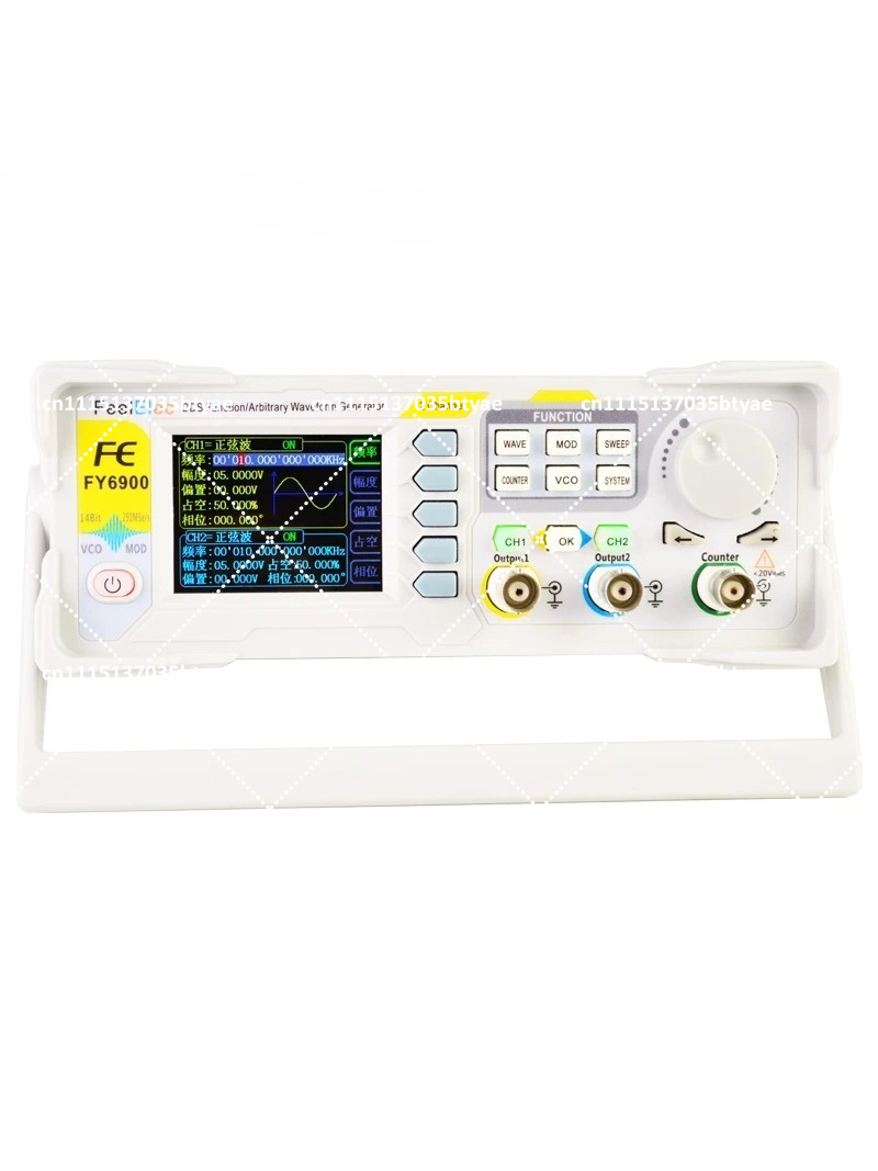 جهاز FY6900 الجديد لتوليد الإش - مراجعة Function Arbitrary Waveform Generator وسعره