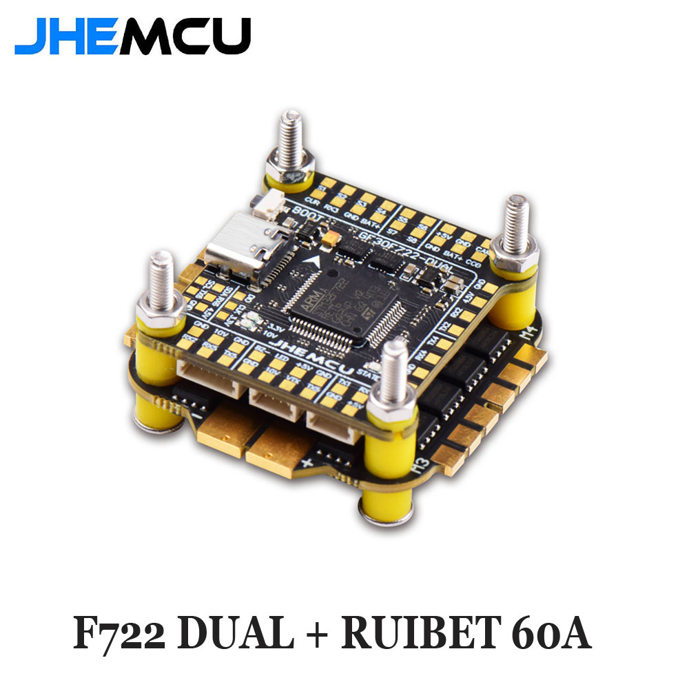 Jhemcu F7 Stack F722 وحدة تحكم - مراجعة Fpv Flight Controller F7 Stack 60A وسعره