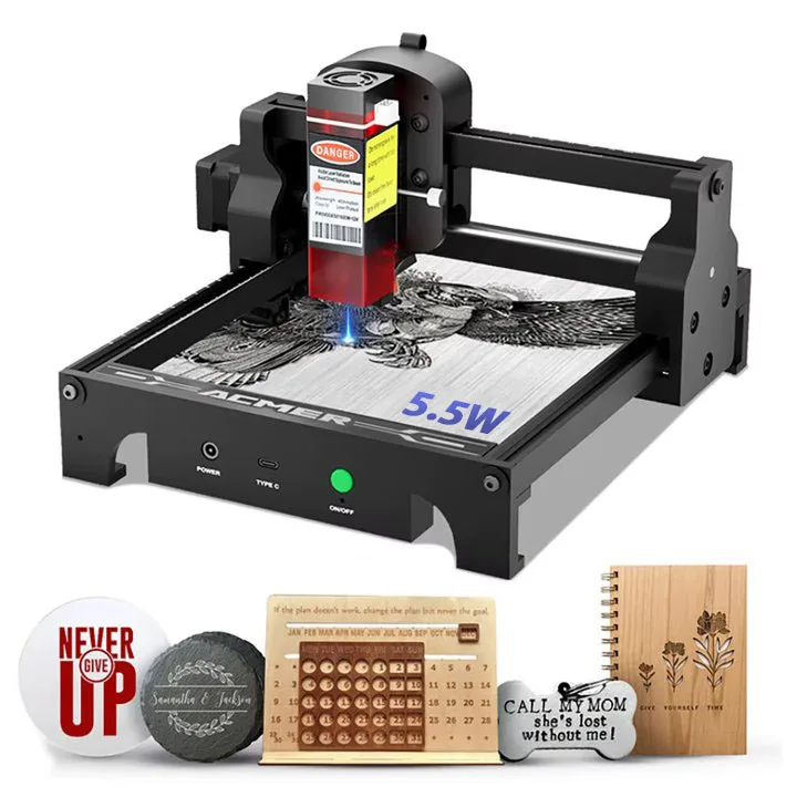 5.5 واط قاطع النقش بالليزر الص - مراجعة Mini Laser Engraver Cnc Router وسعره