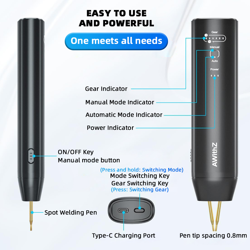 Awithz بطارية محمولة بقعة لحام - مراجعة Spot Welder 18650 Battery Pack وسعره