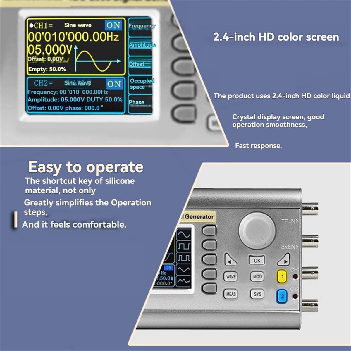 مولد إشارة ثنائي القناة JDS290 - مراجعة Function Arbitrary Waveform Generator وسعره